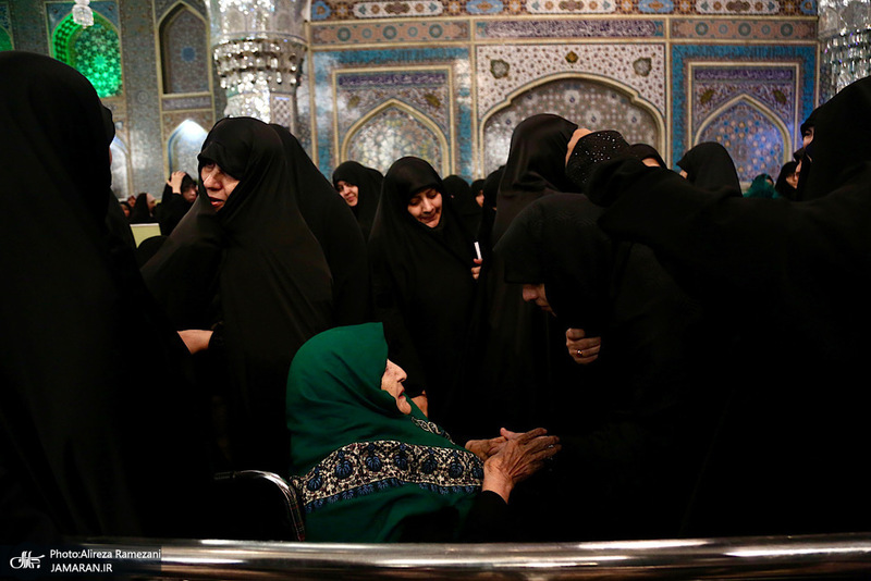 مراسم اولین سالگرد شهادت حجت الاسلام و المسلمین سید ابراهیم رئیسی در حرم مطهر رضوی