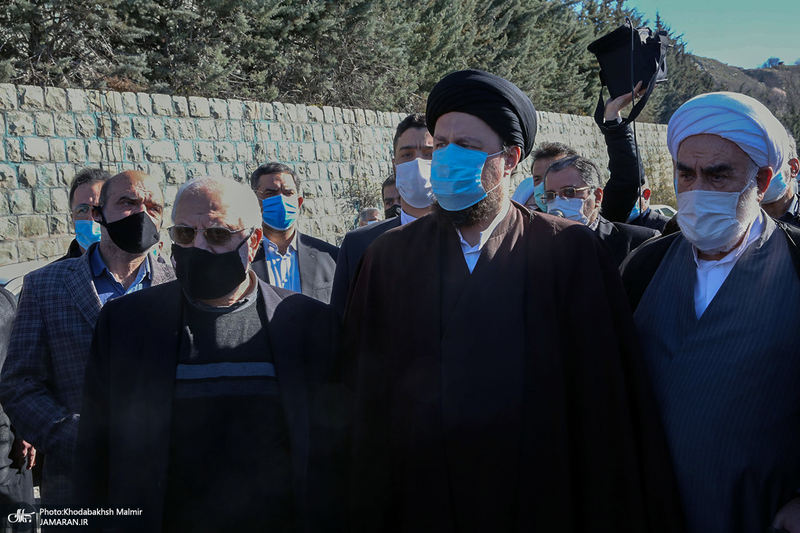 مراسم تشییع همسر آیت الله ری شهری با حضور سید حسن خمینی