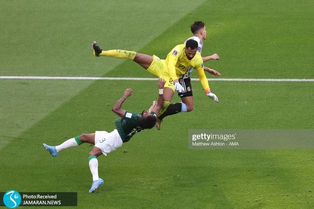 لحظه مصدومیت شدید بازیکن عربستان+ عکس