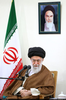 دیدار دست‌اندرکاران کنگره بزرگداشت آیت‌الله مصطفی خمینی(ره) با رهبر معظم انقلاب 