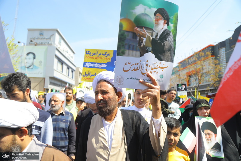 راهپیمایی باشکوه روز قدس در قم -2