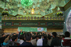 مراسم تشییع پیکر پنج شهید مدافع حرم حضرت زینب (س) در قم