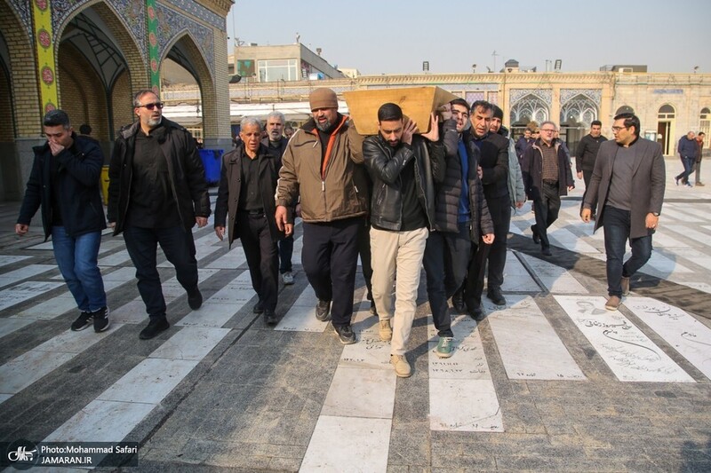 مراسم تشییع و خاکسپاری پدر دکتر جوادی یگانه
