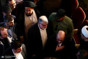 مراسم چهلمین روز شهادت دکتر علی لاریجانی در تالار وحدت