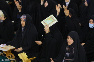 آیین ترتیل خوانی قرآن کریم در حرم حضرت معصومه (س)‎‎