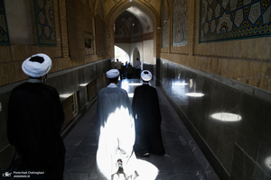 تجمع طلاب و اساتید حوزه علمیه قم در حمایت از مردم فلسطین و محکومیت حادثه تروریستی افغانستان‎