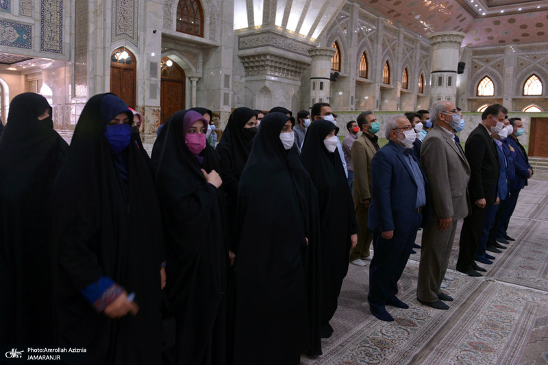 تجدید میثاق دانشجویان و برخی از اعضای جهاد دانشگاهی با آرمان های حضرت امام(س)