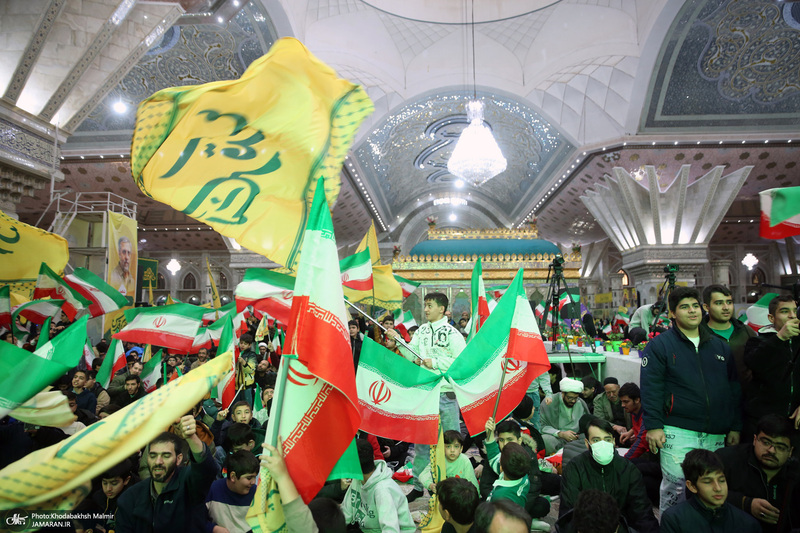 اجتماع باشکوه نوجوانان آرمانی لشکر قدس در حرم مطهر امام خمینی (س)