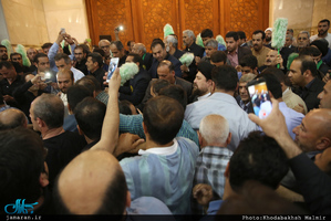 مراسم تشییع پیکر مطهر شهید حمله تروریستی اخیر مازیار سبزعلی در حرم مطهر امام خمینی(س)