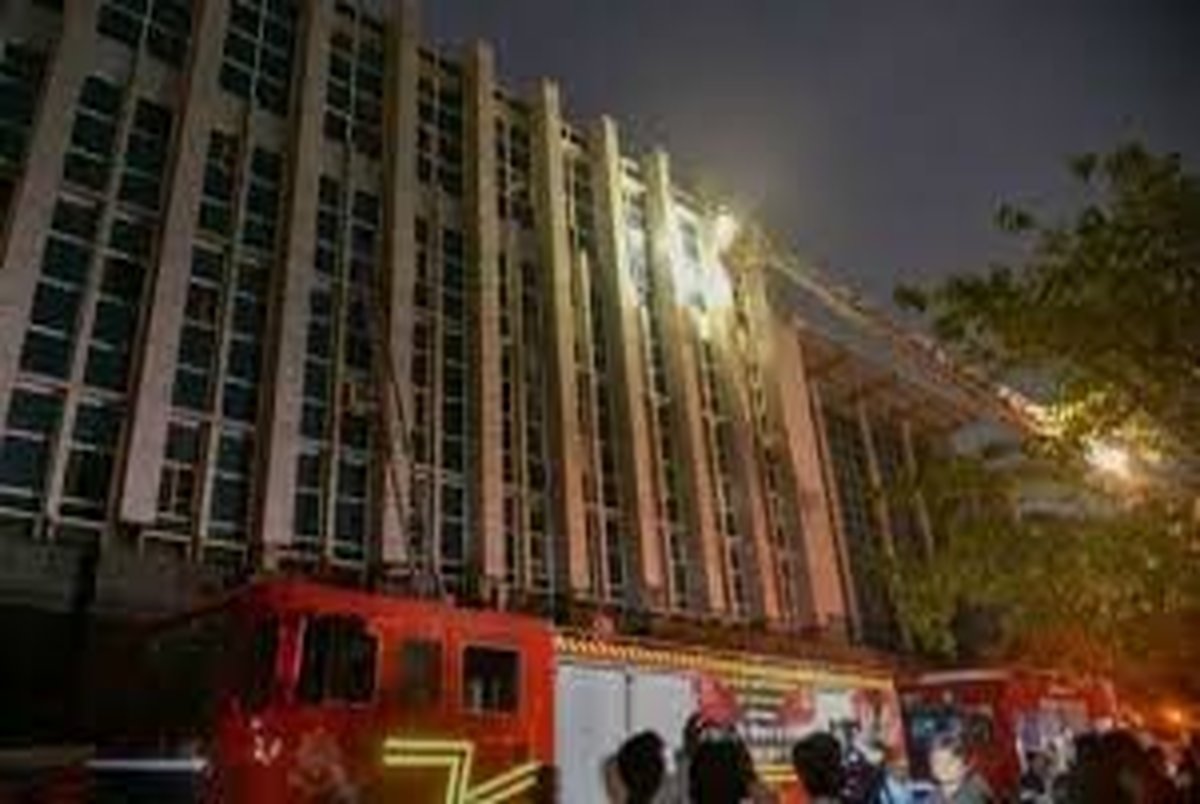 آتش سوزی مرگبار در بیمارستان مخصوص کرونا در هند