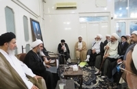 دیدارجمعی از علماء و روحانیت تهران و کرج با آیت الله فاضل لنکرانی (6)