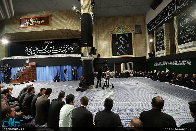 دومین شب مراسم عزاداری حضرت اباعبدالله الحسین(ع) با حضور رهبر معظم انقلاب 