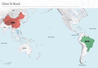 حضور نمادین چین در اقیانوس اطلس به واسطه برزیل/ پکن نمی‌تواند آمریکا را به چالش بکشد!