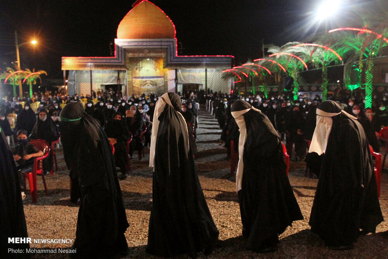 مراسم عزاداری شب چهارم محرم در بندرگز