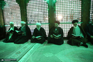 تجدید میثاق رئیس قوه قضائیه و مسئولان عالی قضایی با آرمان‌های حضرت امام خمینی (س)