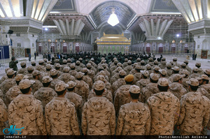 تجدید میثاق فرماندهان و کارکنان حفاظت هواپیمایی سپاه پاسداران با آرمان های حضرت امام(س)