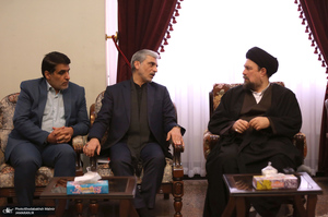 دیدار اعضای هیئت امنای هیئت رزمندگان اسلام مدافع حرم با سید حسن خمینی