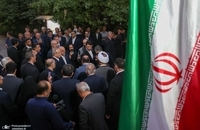 بازدید پزشکیان از مسجد کبود ایروان و اقامه نماز با نمازگزاران (8)