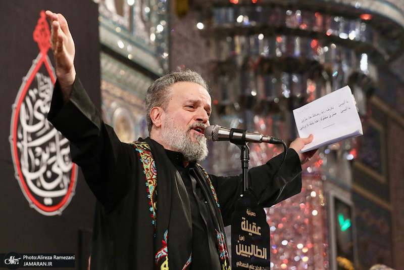 مراسم شب شهادت امام رضا (ع) در صحن جامع رضوی