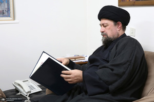 دیدار مدیرعامل بانک ملی ایران ابوالفضل نجارزاده و اعضای هیئت عامل با سید حسن خمینی