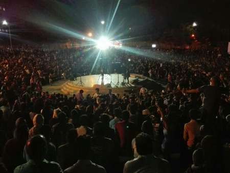 برگزاری گردهمایی حامیان حسن روحانی یکی از نامزدهای ریاست جمهو در بیرجند