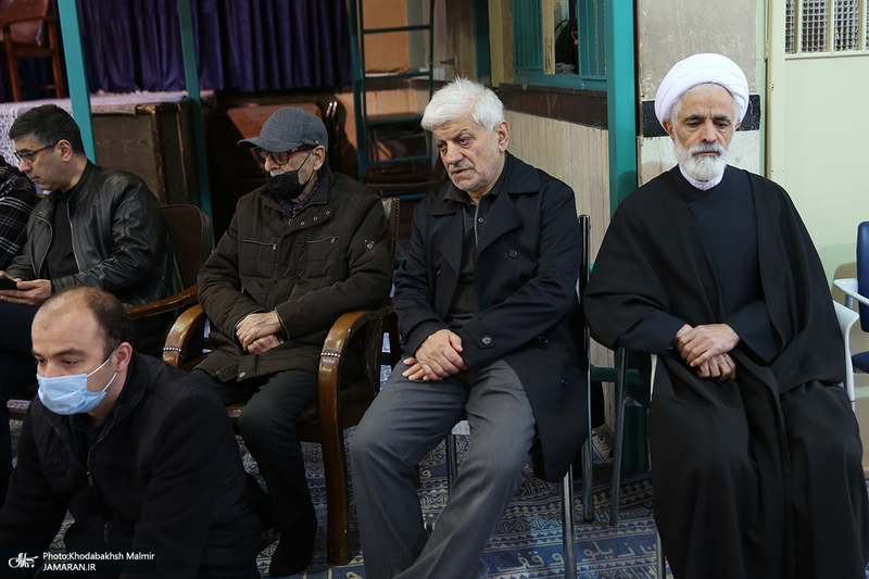 مراسم تشییع مرحوم حسن غفوری فرد از حسینیه جماران