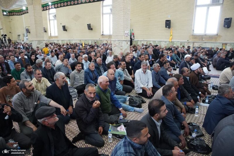 مراسم سی و هفتمین سالگرد بزرگداشت امام خمینی (س) در روستای خیارج استان قزوين