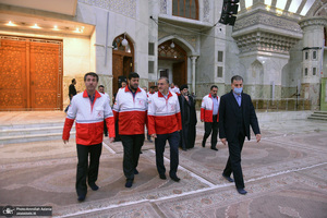 آئین آغاز طرح ملی خدمات نوروزی جمعیت هلال احمر در جوار حرم مطهر امام خمینی (س)