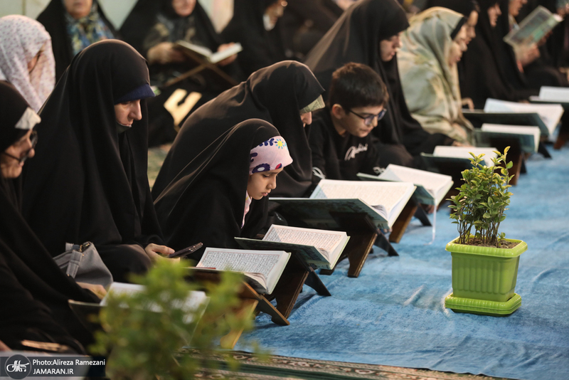 مراسم جزخوانی قرآن کریم در حرم مطهر حضرت عبدالعظیم حسنی(ع)