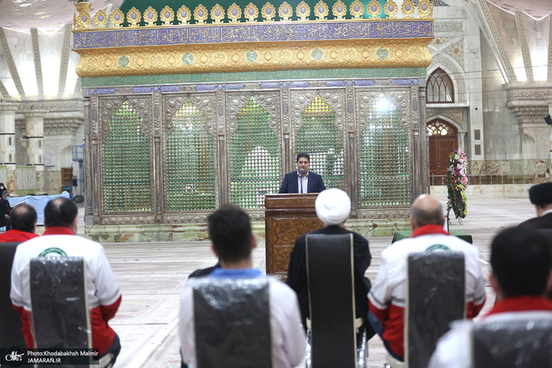 دیدار رئیس و اعضای جمعیت هلال‌احمر  با سید حسن خمینی