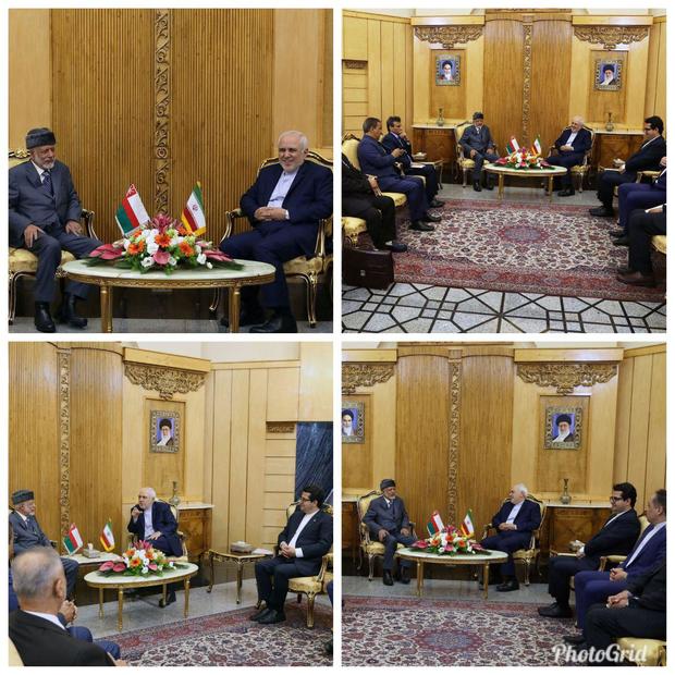 دیدار وزیر خارجه عمان با ظریف