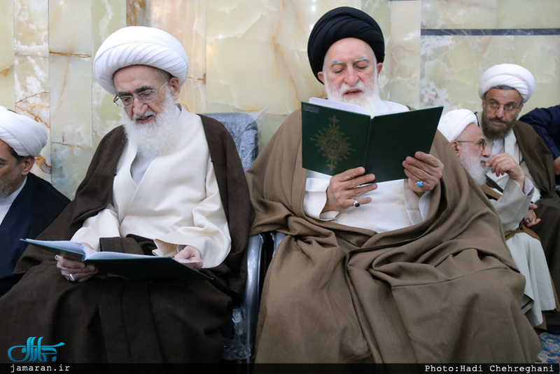 مراسم هفتمین روز درگذشت آیت الله ابن الرضا(ره) در مسجد اعظم قم