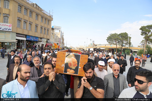  مراسم خاکسپاری پیکر مرحوم حاج سید علی صدر در قم