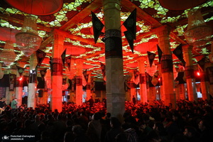 مراسم عزاداری شهادت حضرت فاطمه زهرا (س) در مسجد اعظم قم‎