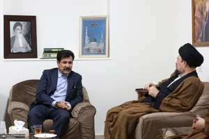 دیدار آقای عبدالکریم حسین‌زاده معاون رئیس جمهور با سید حسن خمینی