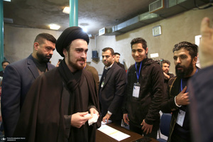 حضور سید یاسر خمینی در  انتخابات مجلس شورای اسلامی و مجلس خبرگان رهبری