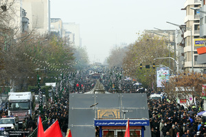 مراسم تشییع 200 شهید گمنام دفاع مقدس در تهران -2