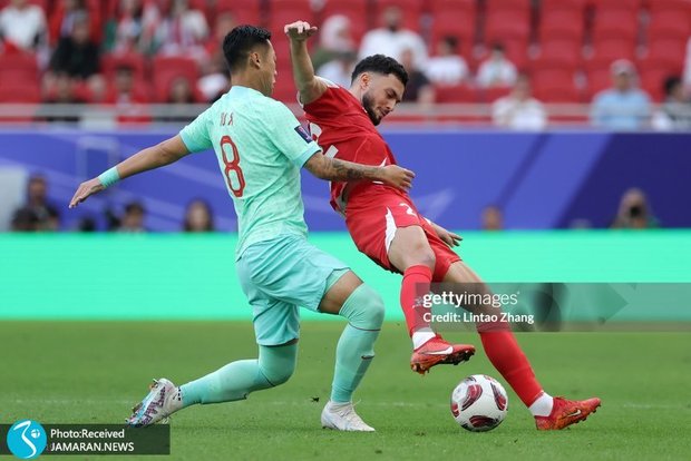 هتریک دروازه بان لبنان در مهار توپ از چینی ها+ویدیو