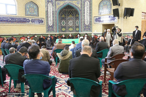 مراسم تشییع پیکر آیت الله ری شهری (ره) از حسینیه کوثر (س)