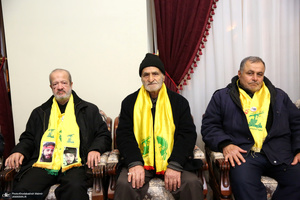 دیدار جمعی از خانواده  های شهدای لبنان با سیدحسن خمینی