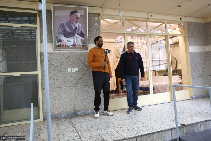 بازدید آقای جاوید چوهدری مجری ، مقاله نویس  پاکستان از بیت امام خمینی در جماران