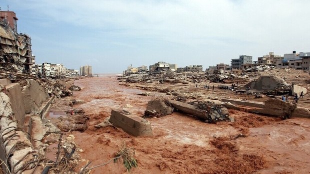 جنازه های 450 تن از قربانیان توفان در لیبی طی دو روز از دریا بیرون کشیده شد