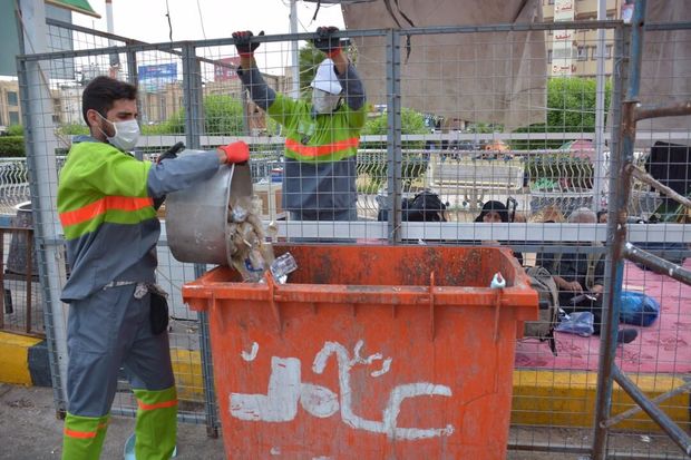 ۴۵۰ نیروی شهرداری تهران در نجف خدمت‌رسانی می‌کنند