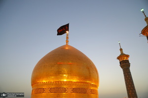 مراسم تعویض پرچم حرم حضرت معصومه (س) در شب اول ماه محرم‎‎