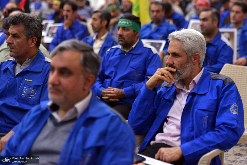 اجتماع بزرگ کارگران به مناسبت سالگرد شهادت حاج قاسم سلیمانی در حرم امام خمینی (س)