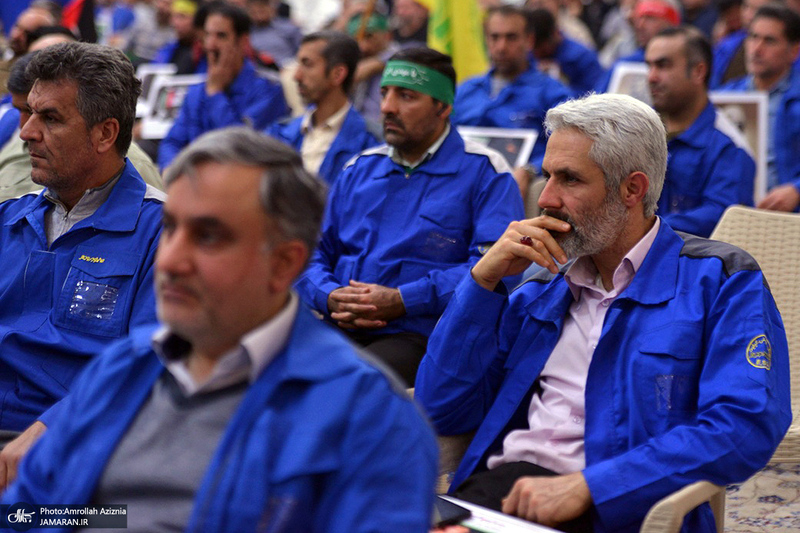 اجتماع بزرگ کارگران به مناسبت سالگرد شهادت حاج قاسم سلیمانی در حرم امام خمینی (س)