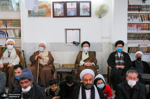 مراسم عزاداری شهادت حضرت فاطمه (س) در دفتر آیت الله العظمی صانعی (ره)