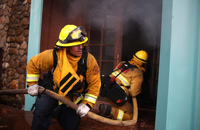 هفتمین روز آتش سوزی در کالیفرنیا