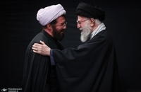 تصاویری از مراسم عزاداری شام شهادت حضرت زهرا(س) با حضور حضرت آیت‌الله خامنه‌ای  (6)