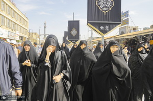 مراسم تشییع پیکر همسر آیت الله العظمی محفوظی‎